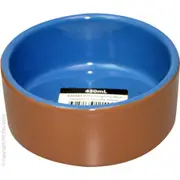 Pet One Terracotta Bowl Blue 185ml