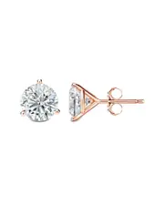 Lab Grown Diamonds 14K Rose Gold 3.00 ct. tw. Lab-Grown Diamond Earrings