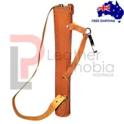 Handmade Traditional Arrow Quivers Archery Arrow Holder- Back Hunting Quiver Tan
