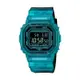 【CASIO G-SHOCK】經典5600半透明方形數位運動腕錶-透綠色/DW-B5600G-2