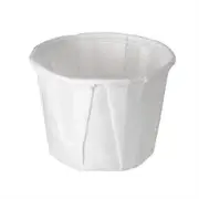Solo Souffle Cup, 0.5 oz. White Paper Disposable, 250/Pack -8 Packs