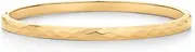 [PAVOI] 14K Gold Plated Faceted Cuff Bangle Bracelet for Women | Unique Bangle Design