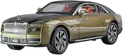 Die-cast Alloy Diecast 1:24 for Rolls-Royce Spectre Model Cars SUV Sound Light Pull Back Mini Vehicles Ornament Presents Miniature Vehicle(Yellow)