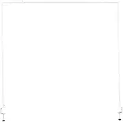 Whtkoph Table Rod Stand with Clamps for Backdrop Support, Flower Table Arch Setup , white