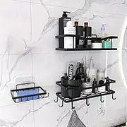 Shower Caddy Large - Adhesive Shower Organizer, Stainless Steel Shower Shelf for Inside Shower, No Drill Bathroom Organizers and Storage, Home Decor Accessories