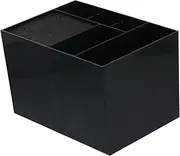 BIUDECO Hair Salon Scissors Comb Organizer Storage Box Durable Hairdressing Tool Holder with Dividers for Stylists Barber Supplies Salon Storage