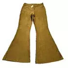 Aerie Pants Womens Size L Groove On Velour Cords Corduroy Ribbed Flare Retro