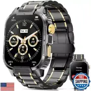 Smartwatch for Men Women(Answer/Make Calls),2.02" Military Fitness Watch with