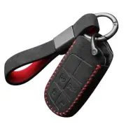 Full Suede Covered Key Fob Remote Protector Holder Cover Case For Jeep A