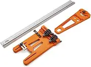 BORA Rip Guide with Saw Plate + Rip Handle, BORA Cutting System Rip Guide for Circular Saws, 544008