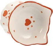 WEKAMOS Elevated Cat Bowl with Cat Ear Design Non Slip Feeder for Comfortable Eating Pet Food and Water Dish for Cats and Kittens Easy to Clean and Stable