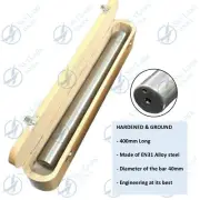 New Lathe Alignment Test Bar 400mm (15-3/4") Parallel Shank Mandrel Wooden Box