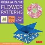 ORIGAMI PAPER FLOWER PATTERNS, 48 SHEETS