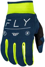 Fly Racing F-16 S24, gloves , color: Dark Blue/Neon-Yellow/Black , size: 3XL