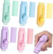 TEHAUX Sketching Erasers Set of 5 Retractable Pencil Erasers for Artists Students Protective Covers Colorful and Portable