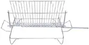 Flores Cortés 33511 Zinc Plated Double Swivel Grill, 85 x 40 x 20 cm