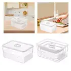 Storage Box Food Storage Bin Large Capacity Pantry Storage Portable Refrigerator