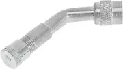 X AUTOHAUX Tire Valve Extension Stem Adaptor, 135 Degree Stem Extender Pipes Universal for Car Truck Bike Trailer RV Durable Chrome Plating Silver Tone