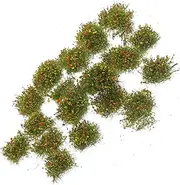 Zerodeko 25Pcs Artificial Model Grass Clusters for Miniature Scenery Realistic Tufts for Railway Layouts and Tabletop Gaming Terrain Lightweight Easy to Maintain