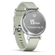 Garmin Lily® 2 Classic, Silver with Sage Grey Fabric Band