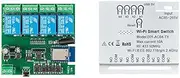 Daiilg 4CH Tuya WiFi Smart Switch WiFi Switch 85-265V 5V 2.4G WiFi Home Automation Module for IFTT Home
