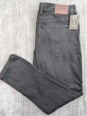 Travis Mathew The Standard Regular Fit Straight Leg Jeans Black Men's 36x32 NWT
