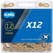 KMC 12 Speed X12 Ti-N Gold Bicycle Road E-Bike Chain 126L For Campy Shimano SRAM