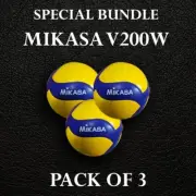 Mikasa V200W Volley Ball | FIVB Approved 2019 Match Ball - ( Set of 3 ) SIZE 5