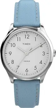 TIMEX MODERN EASY READER LEATHER LADIES WATCH