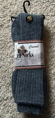 Alpaca Socks - Adult Large Socks - Denim
