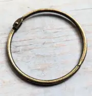 1 Extra Large Ring 3 inch Rustic Antiqued Bronze Jailer Key Holder Craft Supply