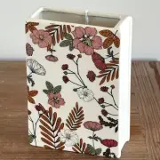 Floral Figural Book Shaped Flower Vase Mother's Day Book Lover Decor - BNWT
