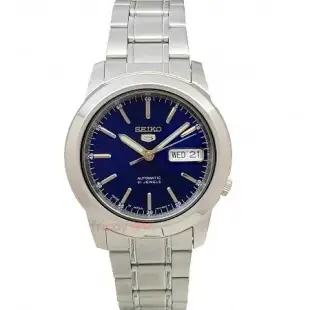 SEIKO 精工 SNKE51J1手錶 日本製 盾牌5號 自動機械 藍面 夜光 鋼帶 男錶