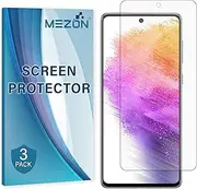 [MEZON] [3 Pack] Samsung Galaxy A73 5G Premium Hydrogel Clear Edge-to-Edge Full Coverage Screen Protector Film (Galaxy A73 5G, Hydrogel)