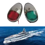 Marine Boat 12V LED Navigation Lights Stainless-Steel Housing Port-Starboard