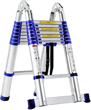 5m 6m 7m 8m Tallest Telescopic Ladder A Frame Retractable Ladder, Mighty Compact Telescopic Extension Ladders for Outdoor Building Maintenance
