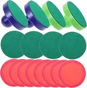 MOBUTOFU 1 Set Tabletop Ice Hockey Paddles Hockey Felt Balls Fun Game Accessories for Family Entertainment