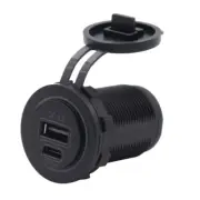 12V 24V 45W PD USB C & 18W QC3.0 Outlet for Truck for Note 20/10 S21/20