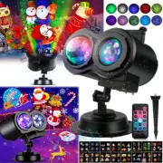 16 Pattern Christmas Halloween Star Shower Slide Show Laser Projector Light