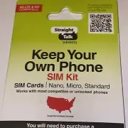 2x Phones Change Your Phone To Straight Talk Nano 3/1 Nano Sim Card New iPhone