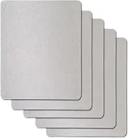 5pcs Microwave Oven Mica Plates Sheets，Compatible for Galanz，Compatible for Midea，Compatible for Panasonic，Compatible for LG Microwave 150X120mm