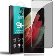 ZUSLAB Galaxy S21 Privacy Screen Protector 5G Tempered Glass Case Friendly 9H Hardness Anti Spy for Samsung