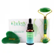 Jadegy Jade Face Roller Gua Sha Set and Vitamin C Serum - Skin Care Gift Set