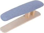 Generic Small Ironing Board Iron Board Replace Cover with Wooden Base Ironing Stool for Craft Rooms Sewing Shoulders Clothes Handling, Gray 57cmx13cmx16cm