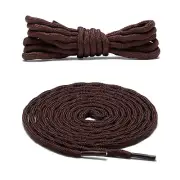 2Pair Wave Dark Brown Hiking Work Boot Shoe Laces for 5 6 7 8 eyelets Stay Tied