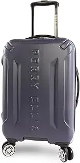 [Perry Ellis] Delancey II Hardside Carry-on Spinner Luggage, Navy