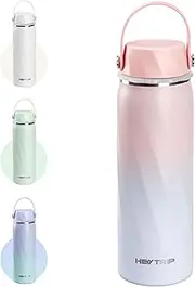 HEYTRIP Vacuum Insulated Breastmilk Cooler Bottle, 20oz Stainless Steel Portable Breastmilk Chiller, Reusable Storage Container Keeps Milk Fresh for 36+ Hours, TSA Approved, Rosy Azure