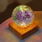 LED Bedside Lamp Lighting Ornaments 3D Crystal Ball Sleep Lights for Living Room