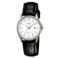 在飛比找Yahoo奇摩購物中心優惠-CASIO 經典簡約時尚巧小皮帶日曆腕錶(LTP-1183E