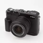 Leather Camera Hand Grip + Quick Release Plate for Fujifilm Fuji X-E4 fit Arca